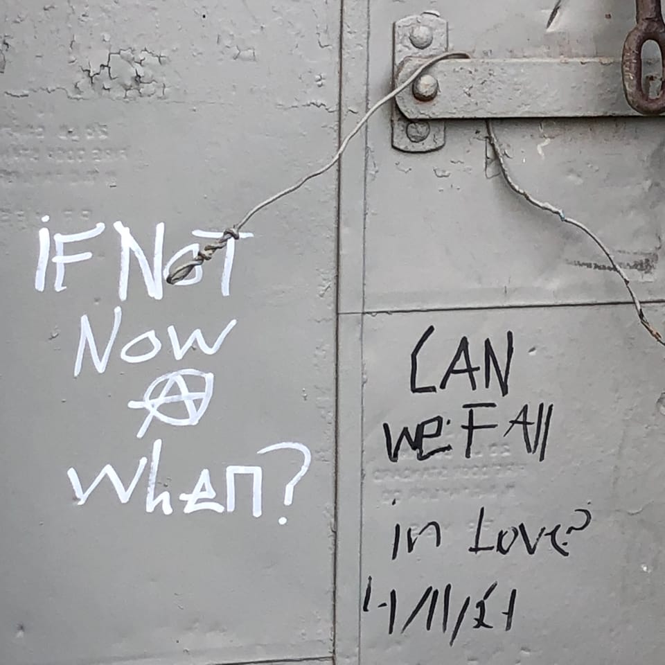 can we fall in love? if not now when?